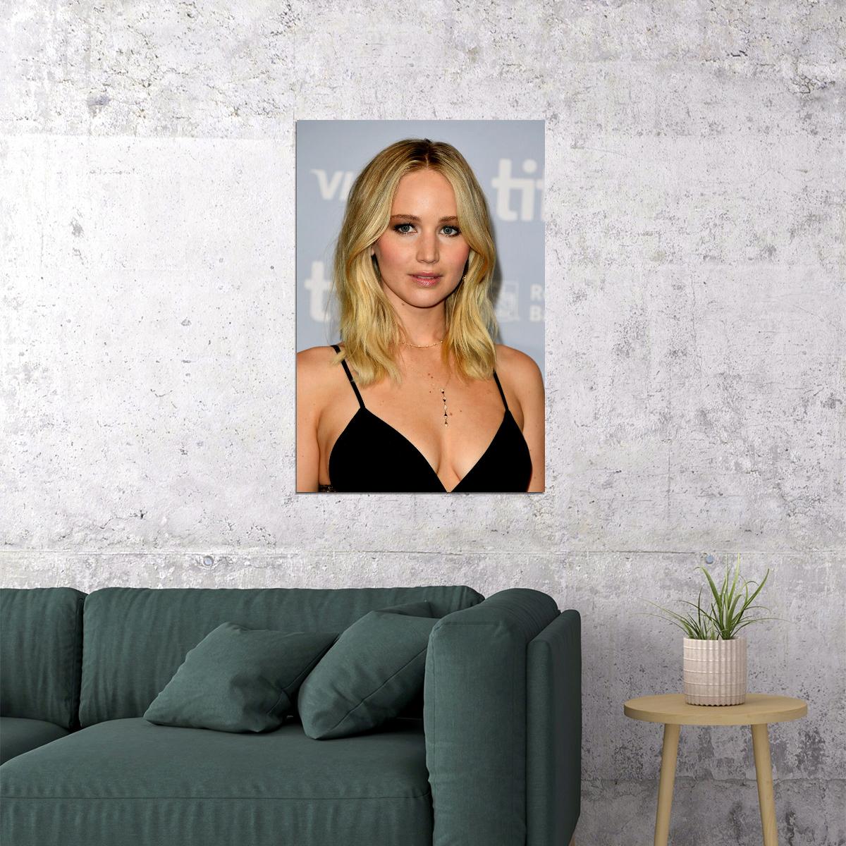 Jennifer Lawrence Celebrity Cinema Actress Poster Wall Art Print Home Wall Decor