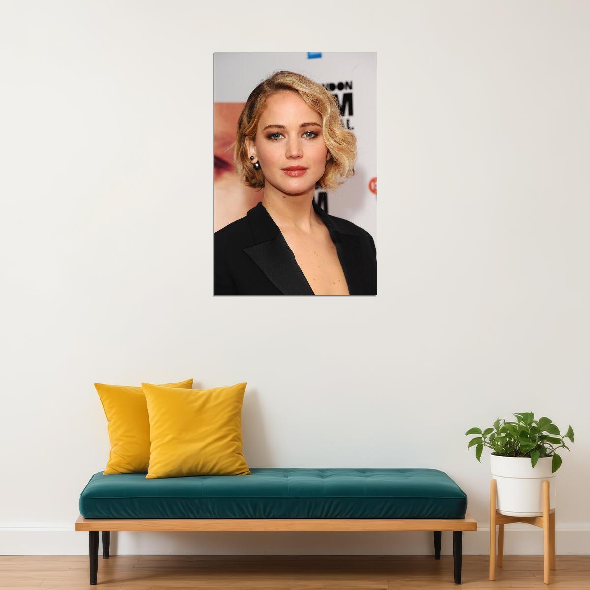 Jennifer Lawrence Celebrity Cinema Actor Poster Wall Art Print Home Wall Decor