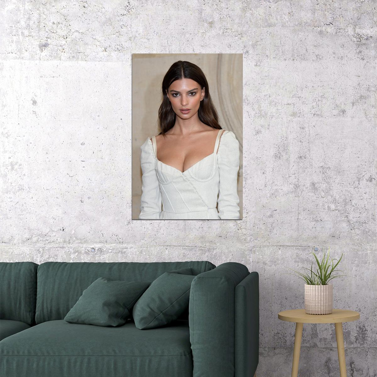Emily Ratajkowski Movie Actress Model Artist Poster Wall Art Print Home Wall Decor - xonomax
