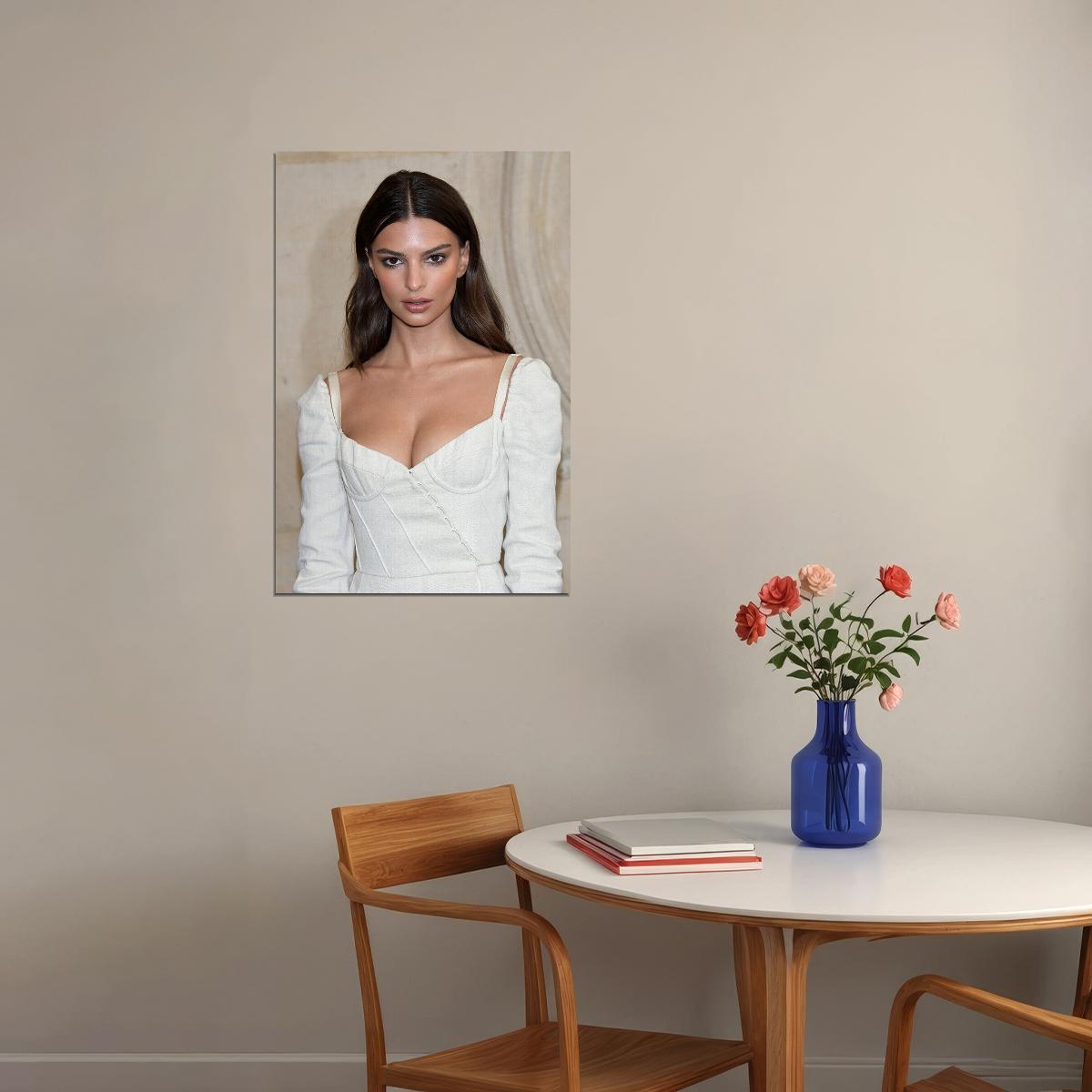 Emily Ratajkowski Movie Actress Model Artist Poster Wall Art Print Home Wall Decor - xonomax