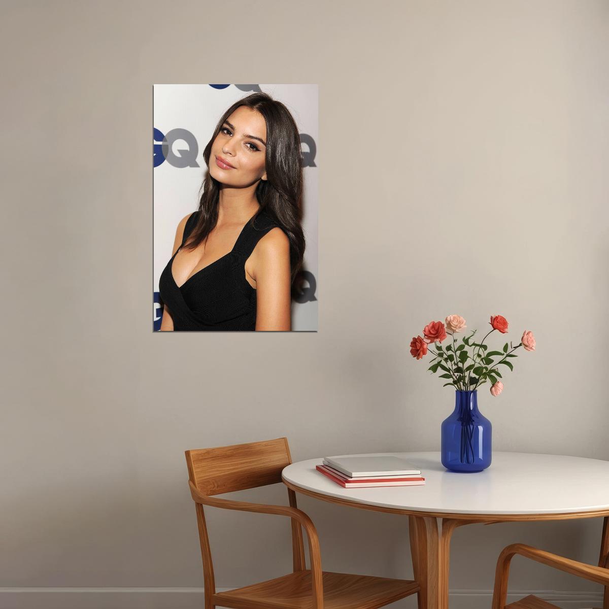 Emily Ratajkowski Cinema Actor Model Artist Poster Wall Art Print Home Wall Decor - xonomax