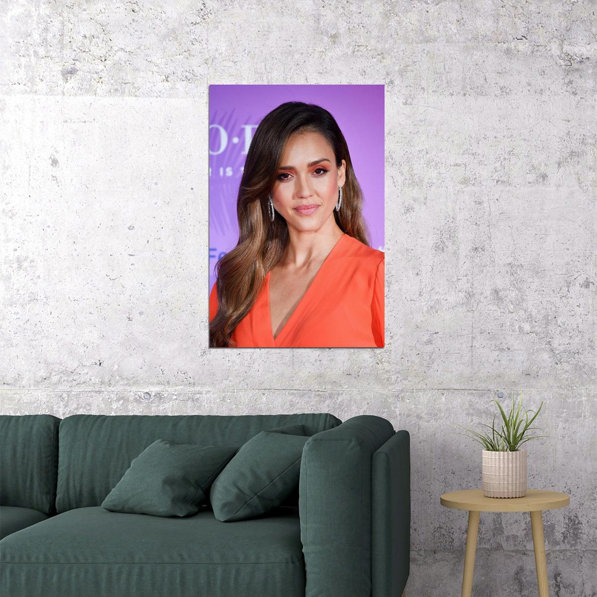 Jessica Alba Celebrity Cinema Actor Artist Poster Wall Art Print Home Wall Decor