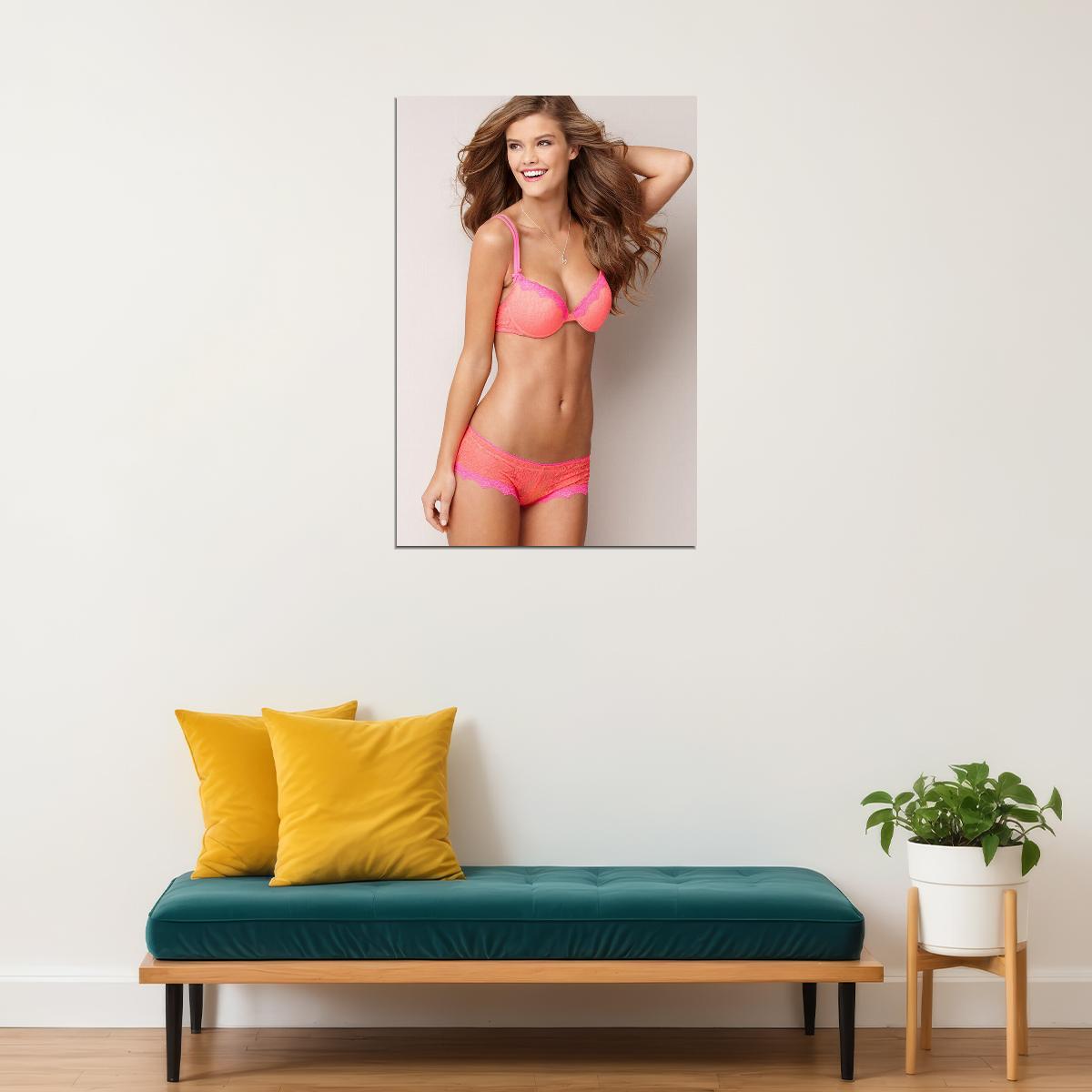 Nina Agdal Celebrity Model Movie Actor Poster Wall Art Print Home Wall Decor - xonomax