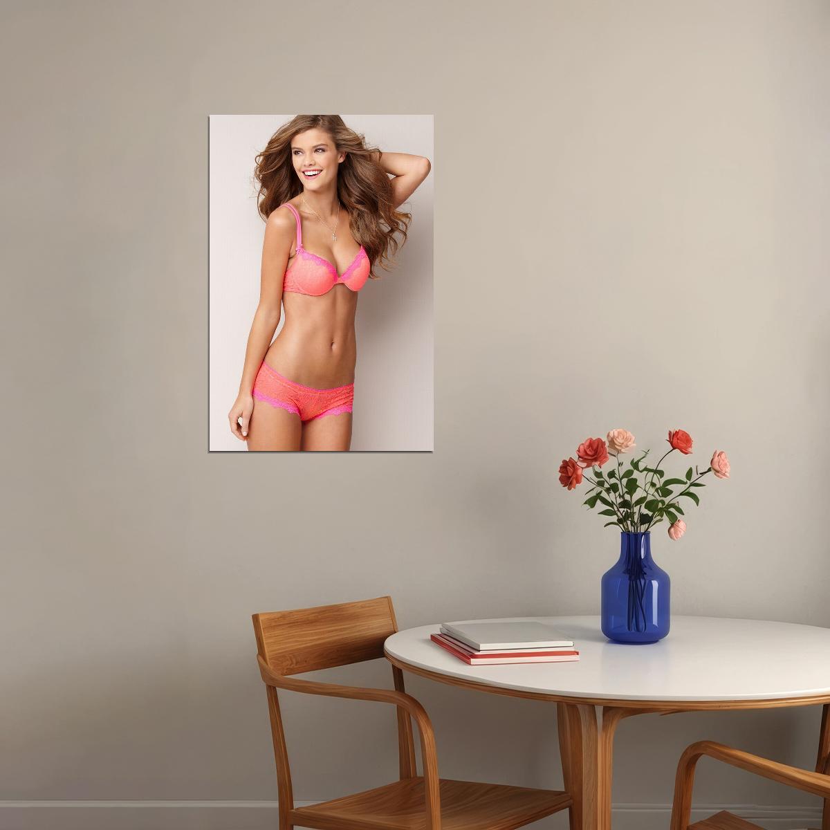 Nina Agdal Celebrity Model Movie Actor Poster Wall Art Print Home Wall Decor - xonomax