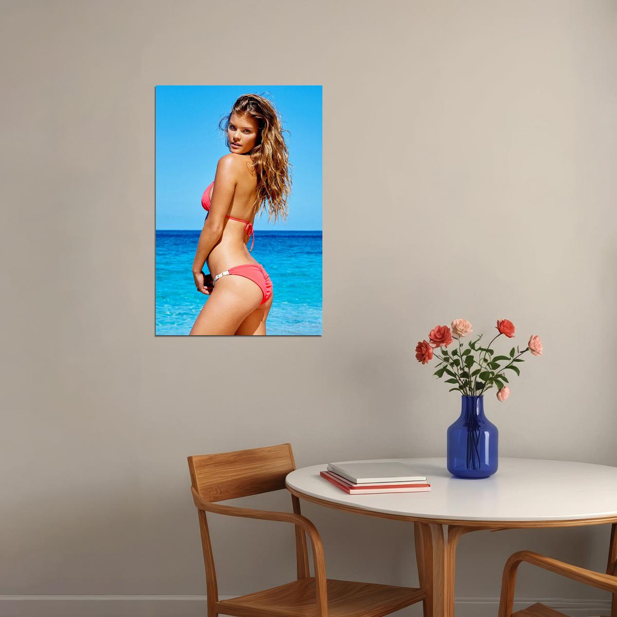 Nina Agdal Celebrity Beauty Model Movie Actress Poster Wall Art Print Home Wall Decor - xonomax