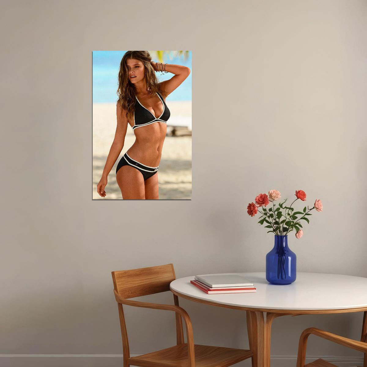 Nina Agdal Celebrity Beauty Model Movie Actor Poster Wall Art Print Home Wall Decor - xonomax