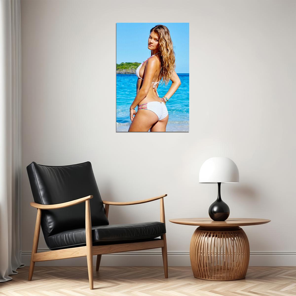 Nina Agdal Celebrity Model Movie Actor Poster Wall Art Print Home Wall Decor - xonomax