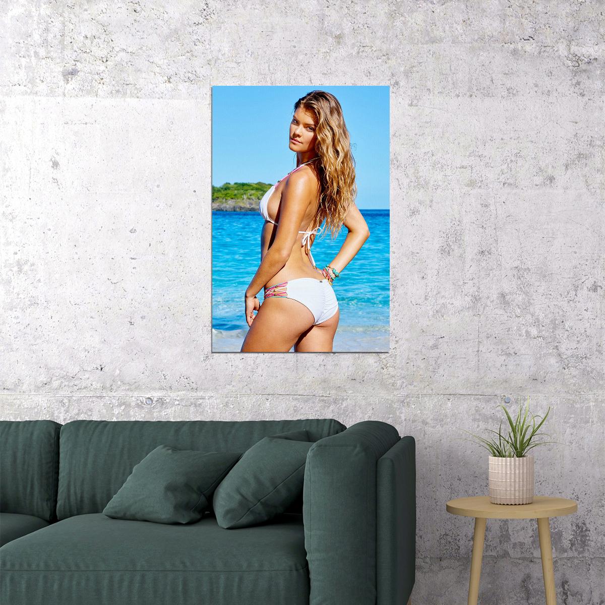 Nina Agdal Celebrity Model Movie Actor Poster Wall Art Print Home Wall Decor - xonomax