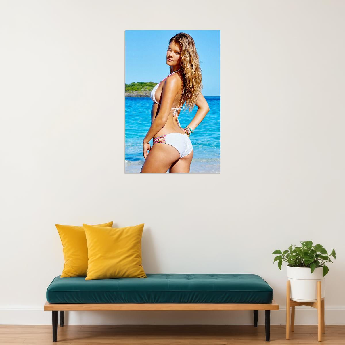 Nina Agdal Celebrity Model Movie Actor Poster Wall Art Print Home Wall Decor - xonomax