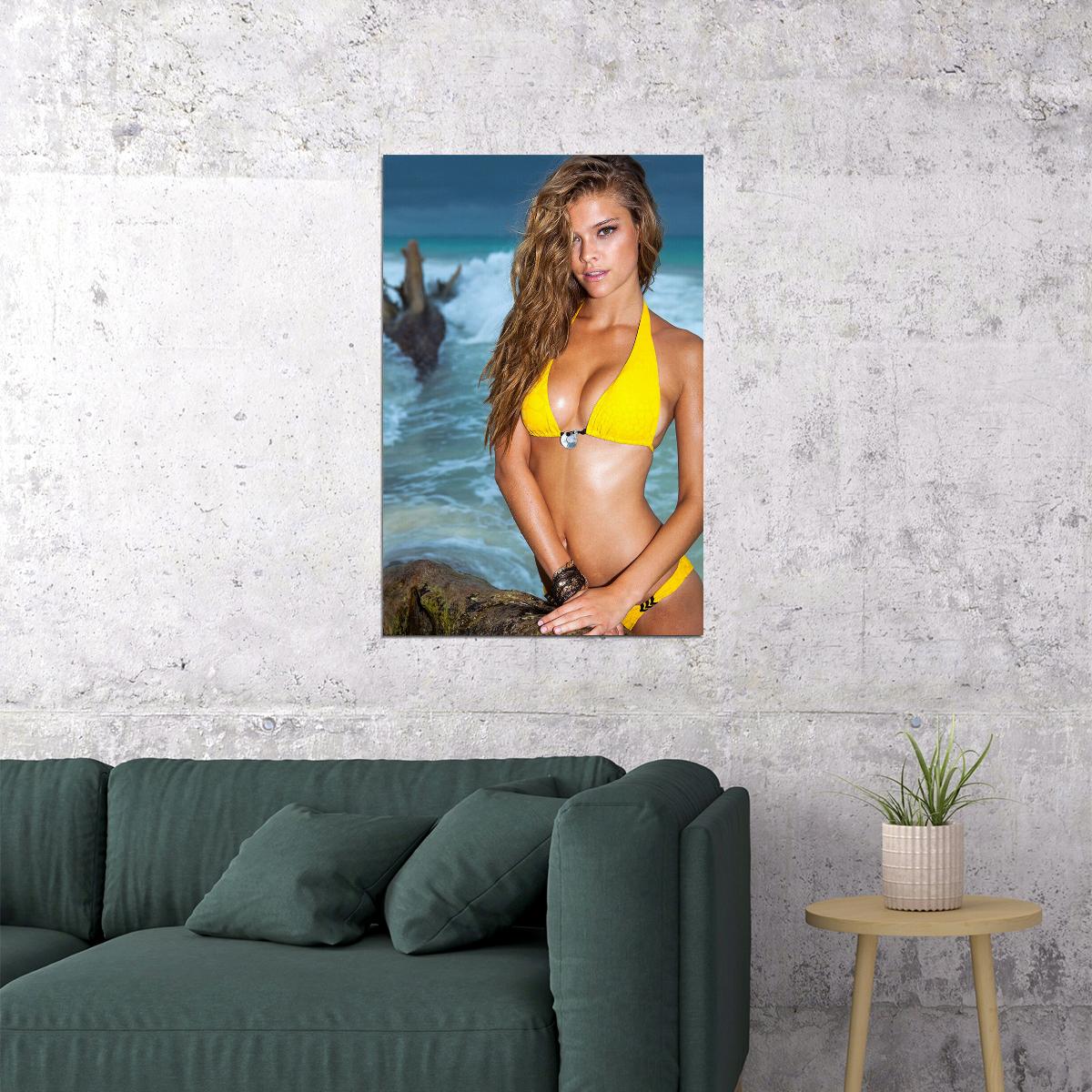 Nina Agdal Celebrity Model Cinema Actress Poster Wall Art Print Home Wall Decor