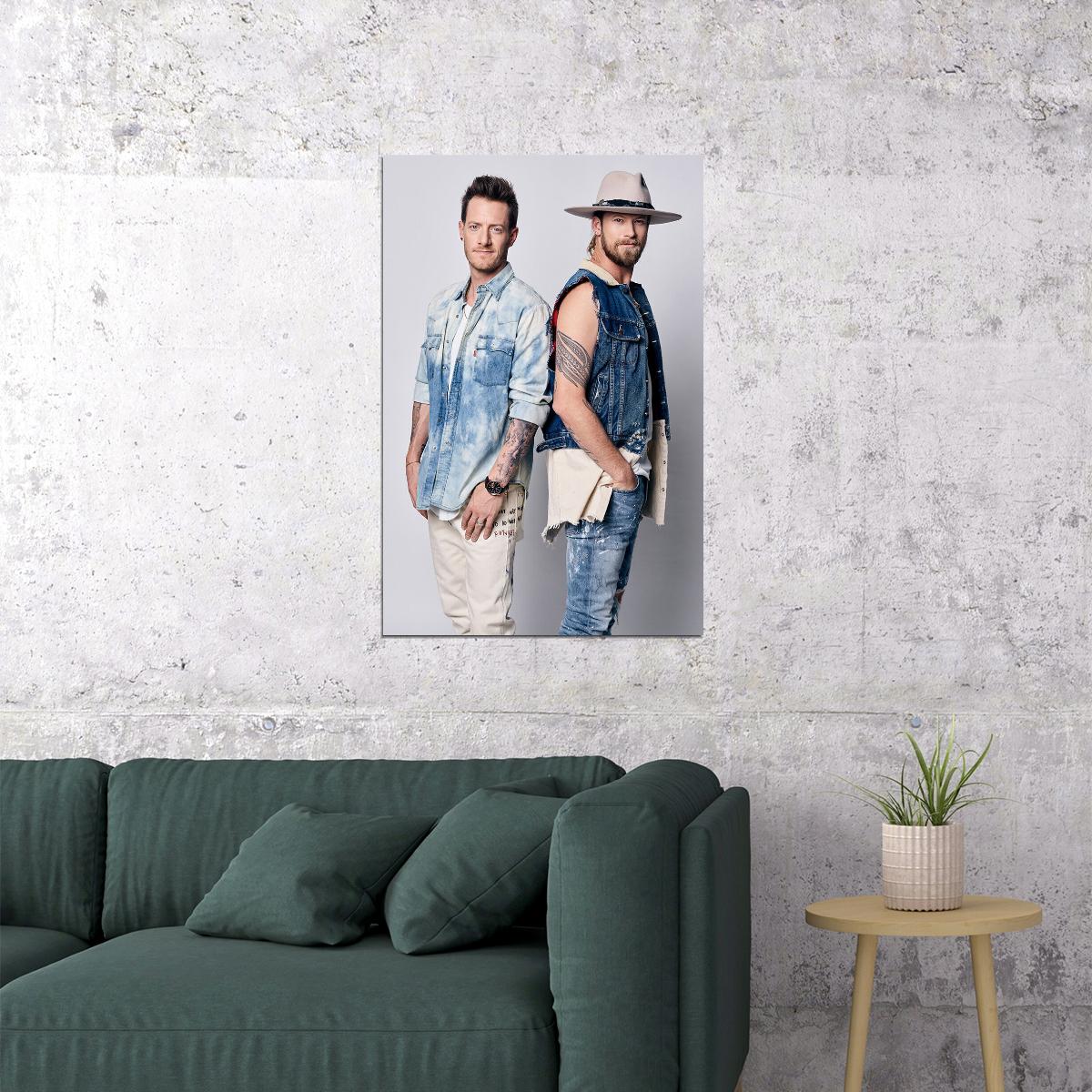 Florida Georgia Line Music Band Singer Poster Wall Art Print Home Wall Decor - xonomax