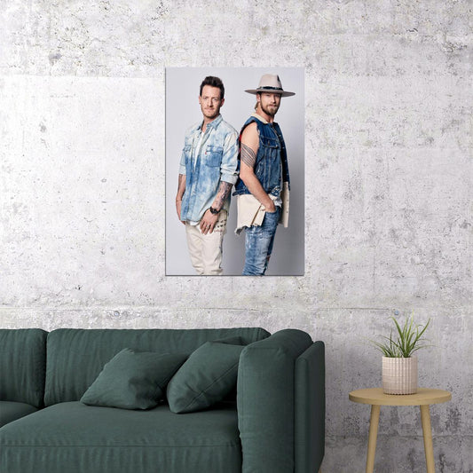 Florida Georgia Line Music Band Singer Poster Wall Art Print Home Wall Decor - xonomax