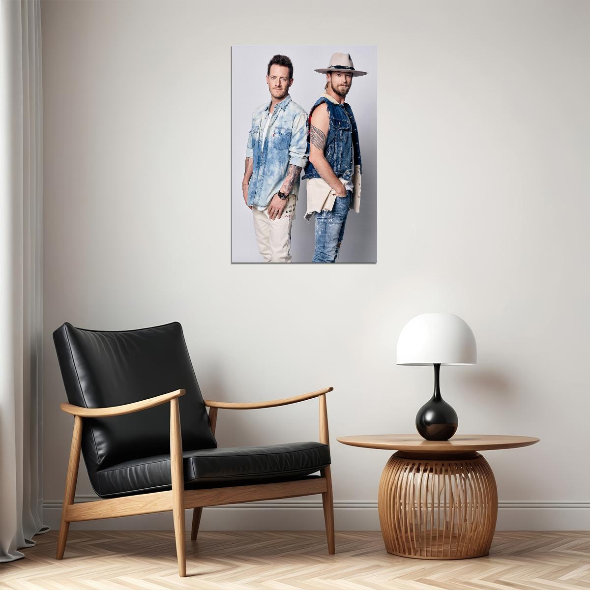 Florida Georgia Line Music Band Singer Poster Wall Art Print Home Wall Decor - xonomax