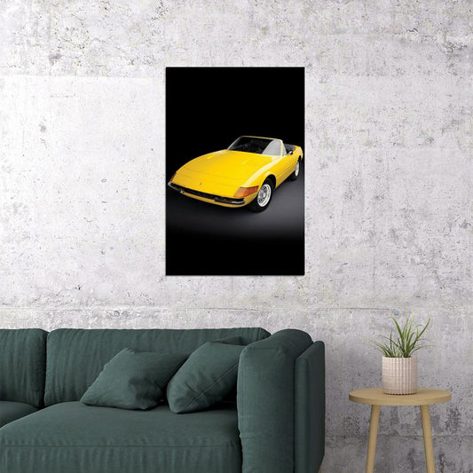 Ferrari 365 Gtb4 Sports Car Luxury Car Racing Car Poster Wall Art Print Home Wall Decor - xonomax