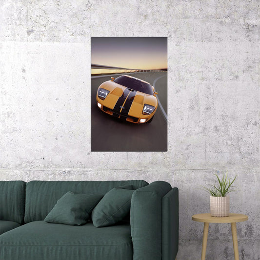 Ford Gt Sports Car Automotive Car Desing Poster Wall Art Print Home Wall Decor - xonomax