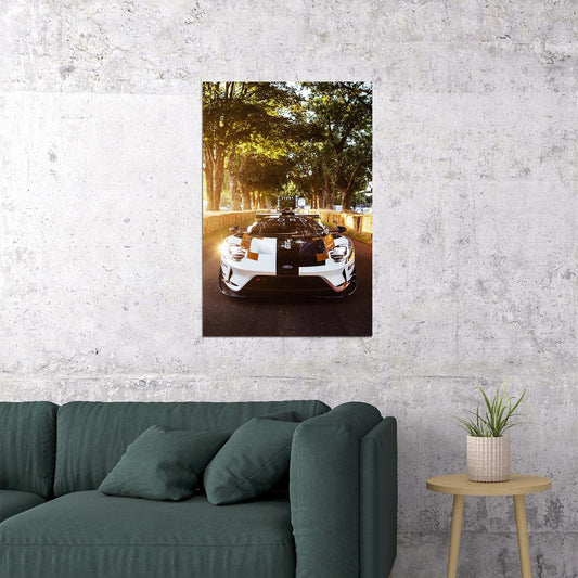 Ford Gt Sports Car Luxury Car Vehicle Poster Wall Art Print Home Wall Decor - xonomax