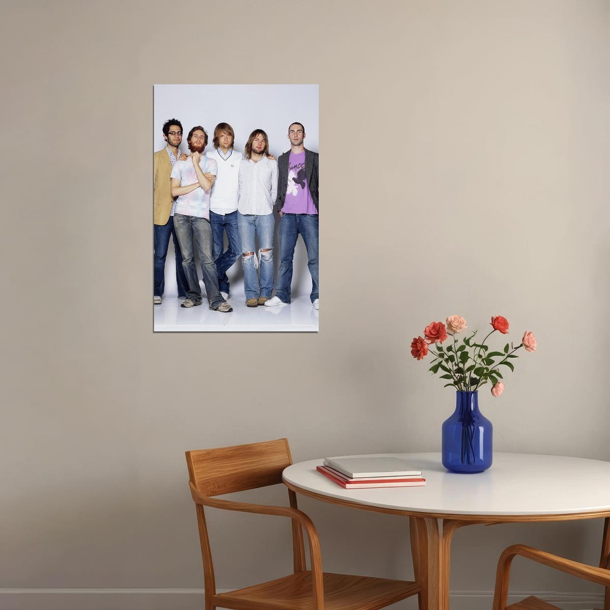 Maroon 5 Rock Group Album Singer Musician Poster Wall Art Print Home Wall Decor - xonomax