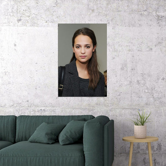 Alicia Vikander Celebrity Cinema Actor Dancer Poster Wall Art Print Home Wall Decor - xonomax