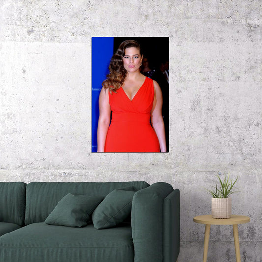 Ashley Graham Famous Female Presenter Beauty Model Poster Wall Art Print Home Wall Decor - xonomax