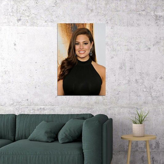 Ashley Graham Famous Female Presenter Beauty Girl Poster Wall Art Print Home Wall Decor - xonomax