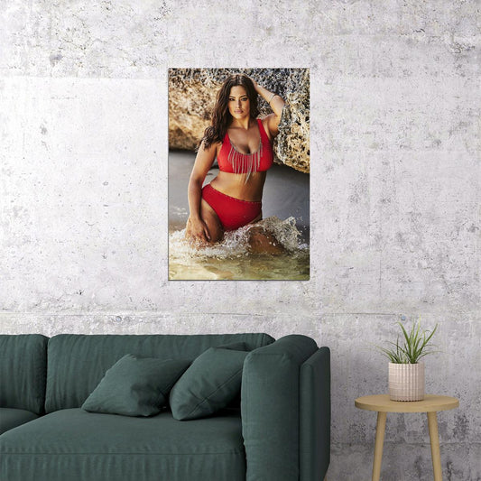 Ashley Graham Famous Female Presenter Sexy Girl Poster Wall Art Print Home Wall Decor - xonomax