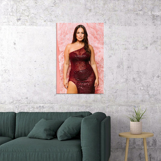Ashley Graham Celebrity Plus Size Sexy Model Poster Wall Art Print Home Wall Decor - xonomax