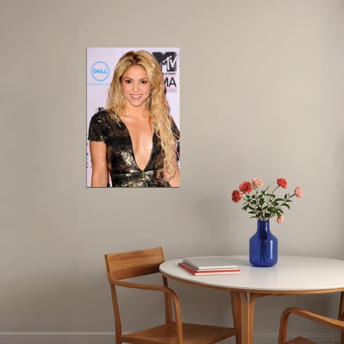 Shakira Celebrity Musician Record Producer Poster Wall Art Print Home Wall Decor - xonomax
