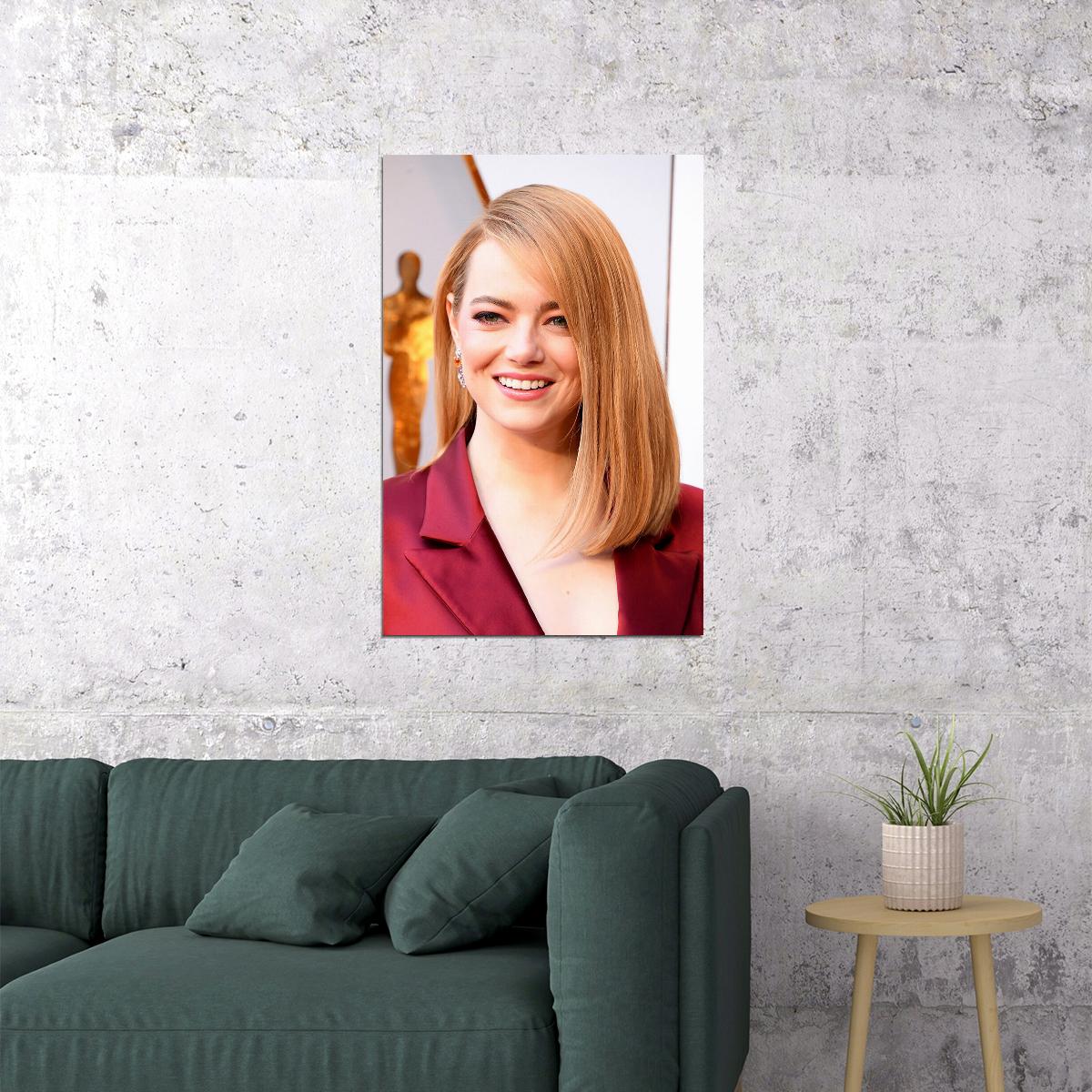 Emma Stone Celebrity Cinema Actor Voice Actor Poster Wall Art Print Home Wall Decor - xonomax