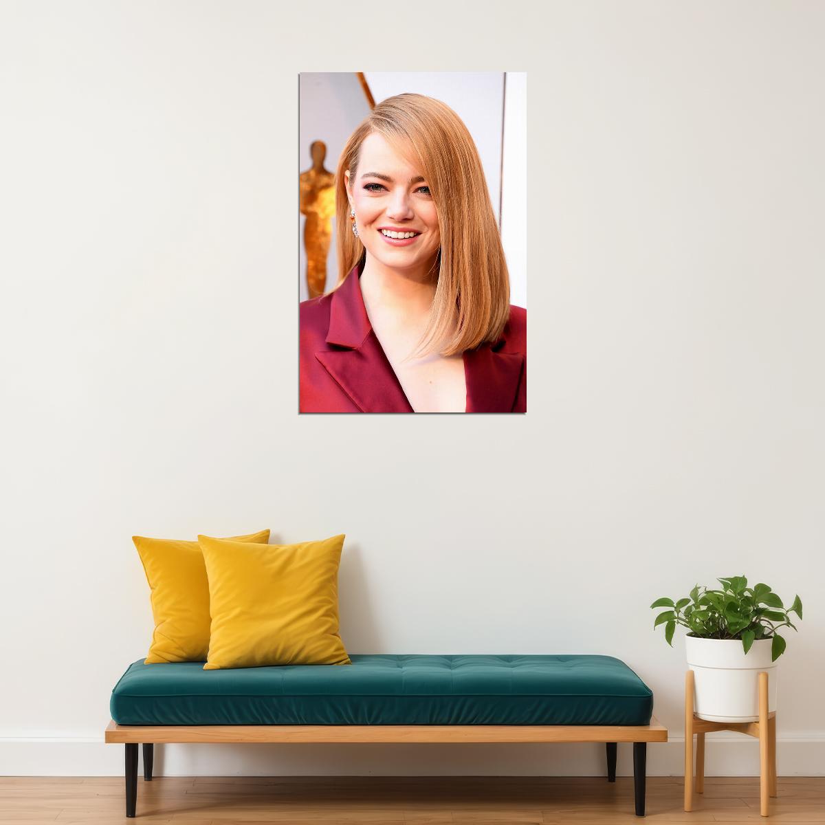 Emma Stone Celebrity Cinema Actor Voice Actor Poster Wall Art Print Home Wall Decor - xonomax