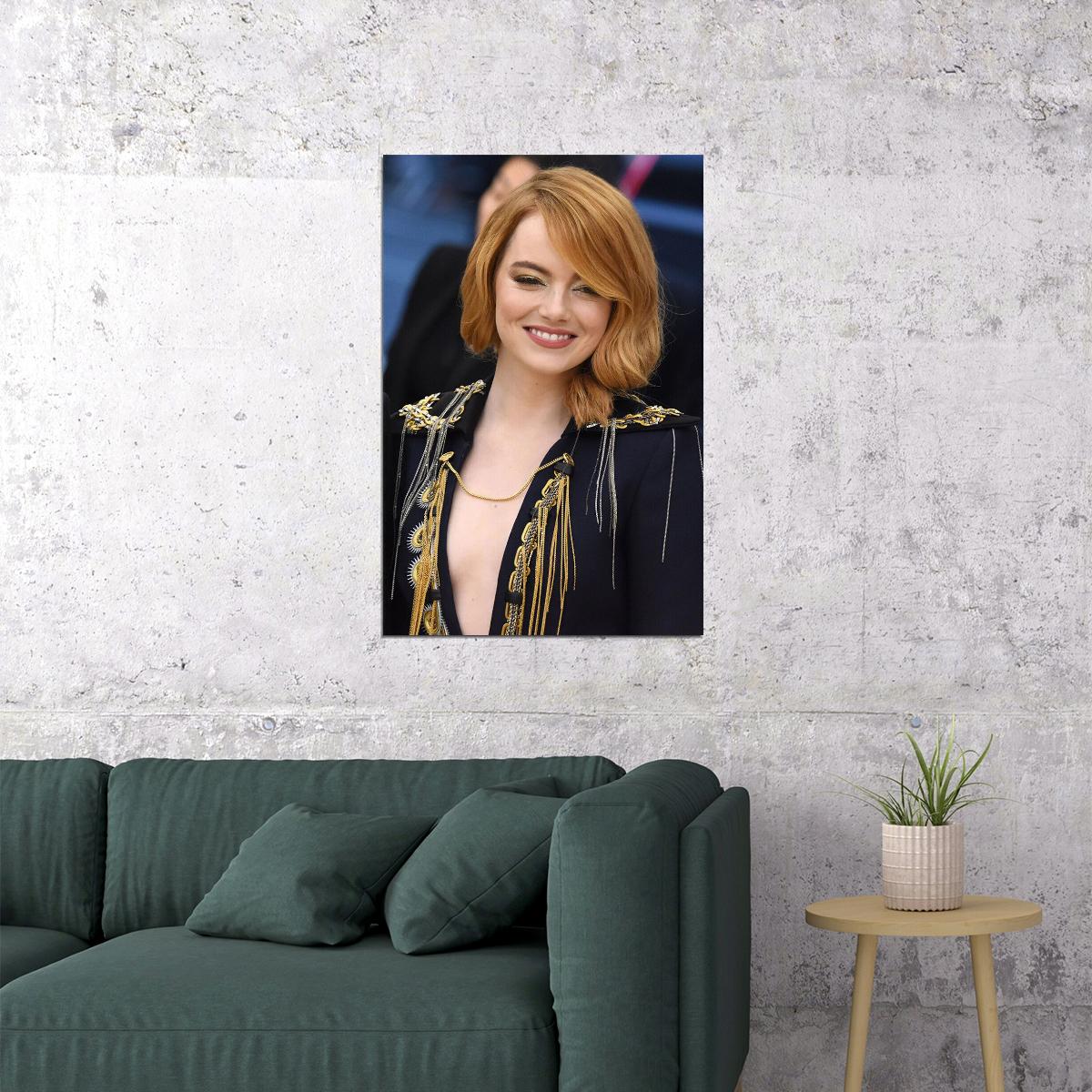 Emma Stone Celebrity Tv Series Actor Artist Poster Wall Art Print Home Wall Decor - xonomax