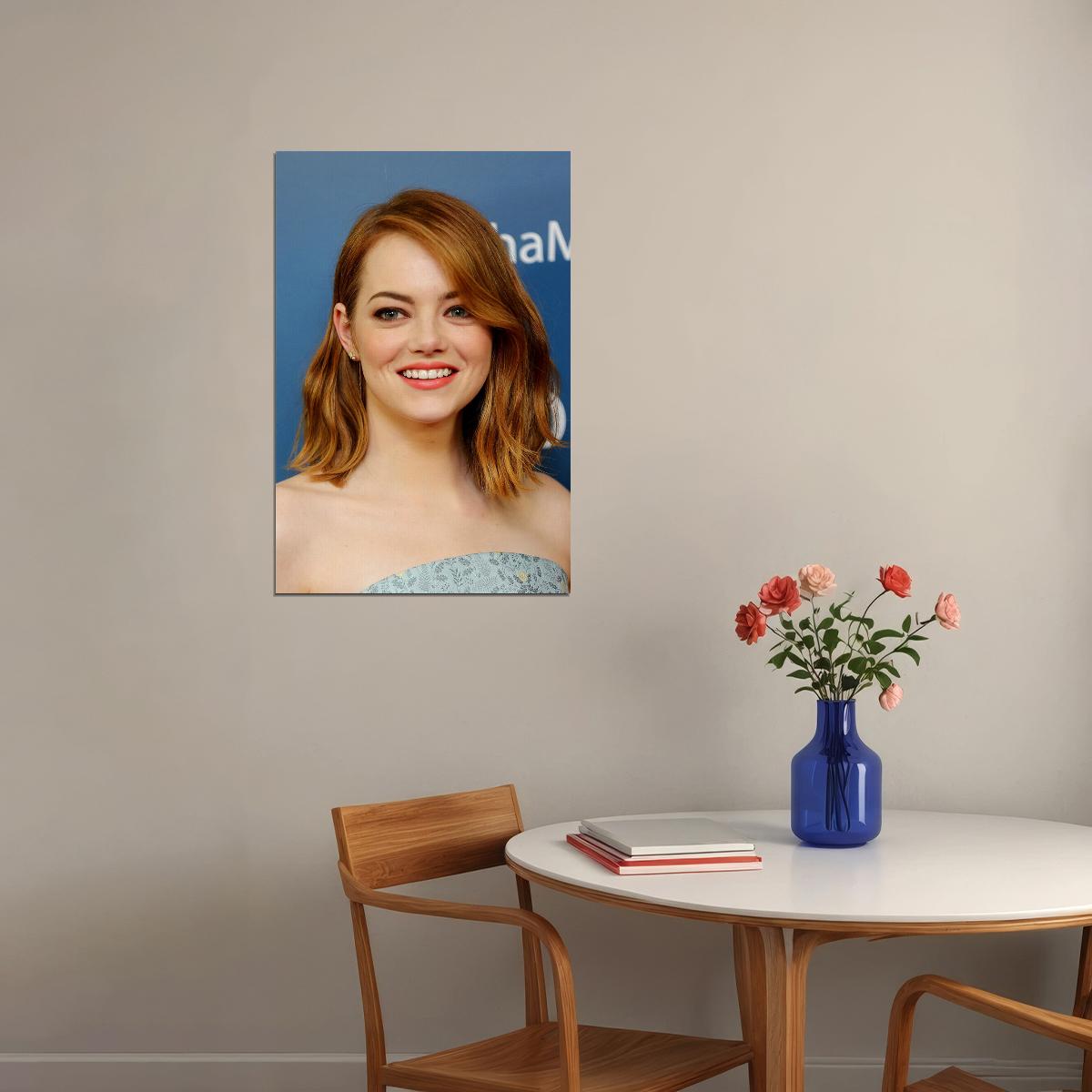 Emma Stone Celebrity Movie Actress Artist Poster Wall Art Print Home Wall Decor - xonomax