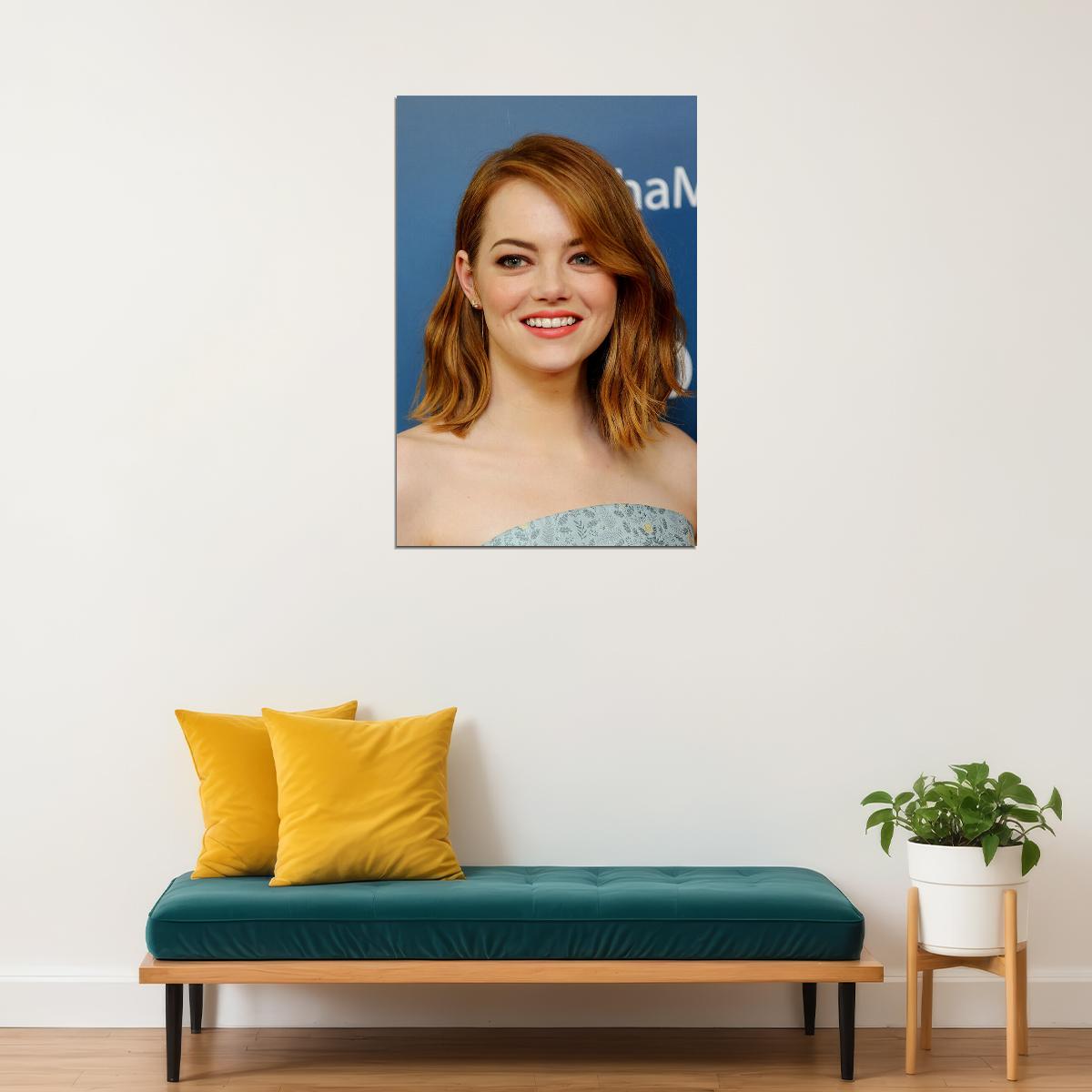 Emma Stone Celebrity Movie Actress Artist Poster Wall Art Print Home Wall Decor - xonomax