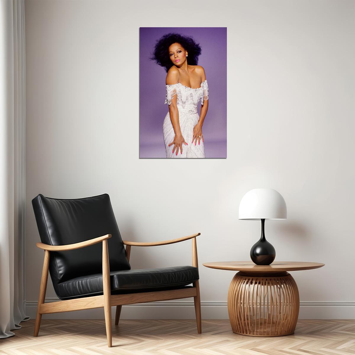 Diana Ross 80s 90s Singer Cinema Actor Poster Wall Art Print Home Wall Decor - xonomax