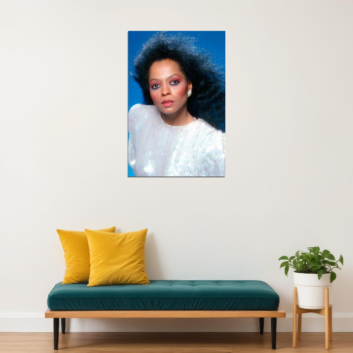 Diana Ross 80s 90s Singer Cinema Actress Poster Wall Art Print Home Wall Decor - xonomax