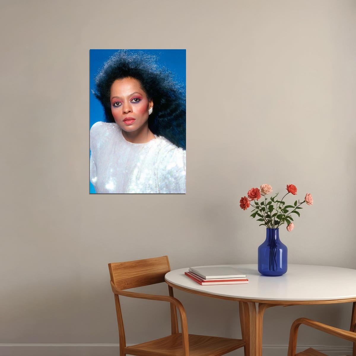 Diana Ross 80s 90s Singer Cinema Actress Poster Wall Art Print Home Wall Decor - xonomax