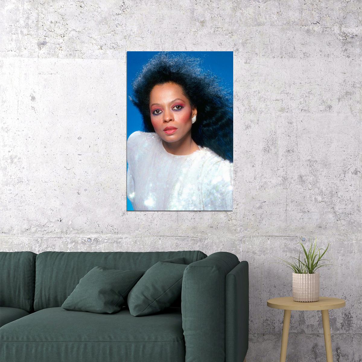 Diana Ross 80s 90s Singer Cinema Actress Poster Wall Art Print Home Wall Decor - xonomax