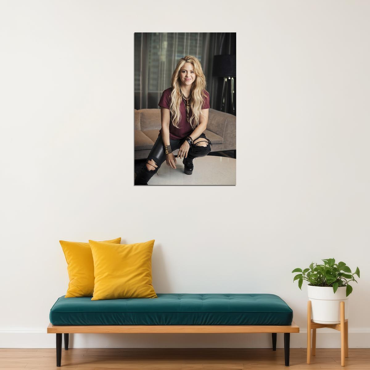 Shakira Celebrity Singer Record Producer Song Poster Wall Art Print Home Wall Decor - xonomax