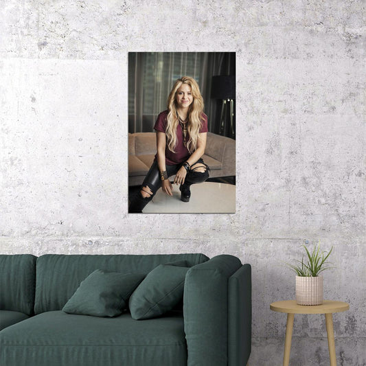 Shakira Celebrity Singer Record Producer Song Poster Wall Art Print Home Wall Decor - xonomax