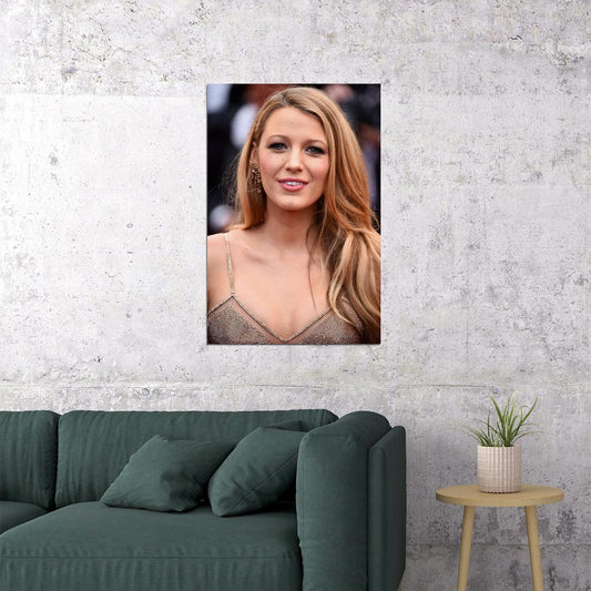 Blake Lively Celebrity Movie Actress Artist Poster Wall Art Print Home Wall Decor - xonomax
