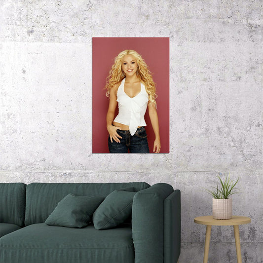 Shakira Celebrity Musician Record Producer Poster Wall Art Print Home Wall Decor - xonomax