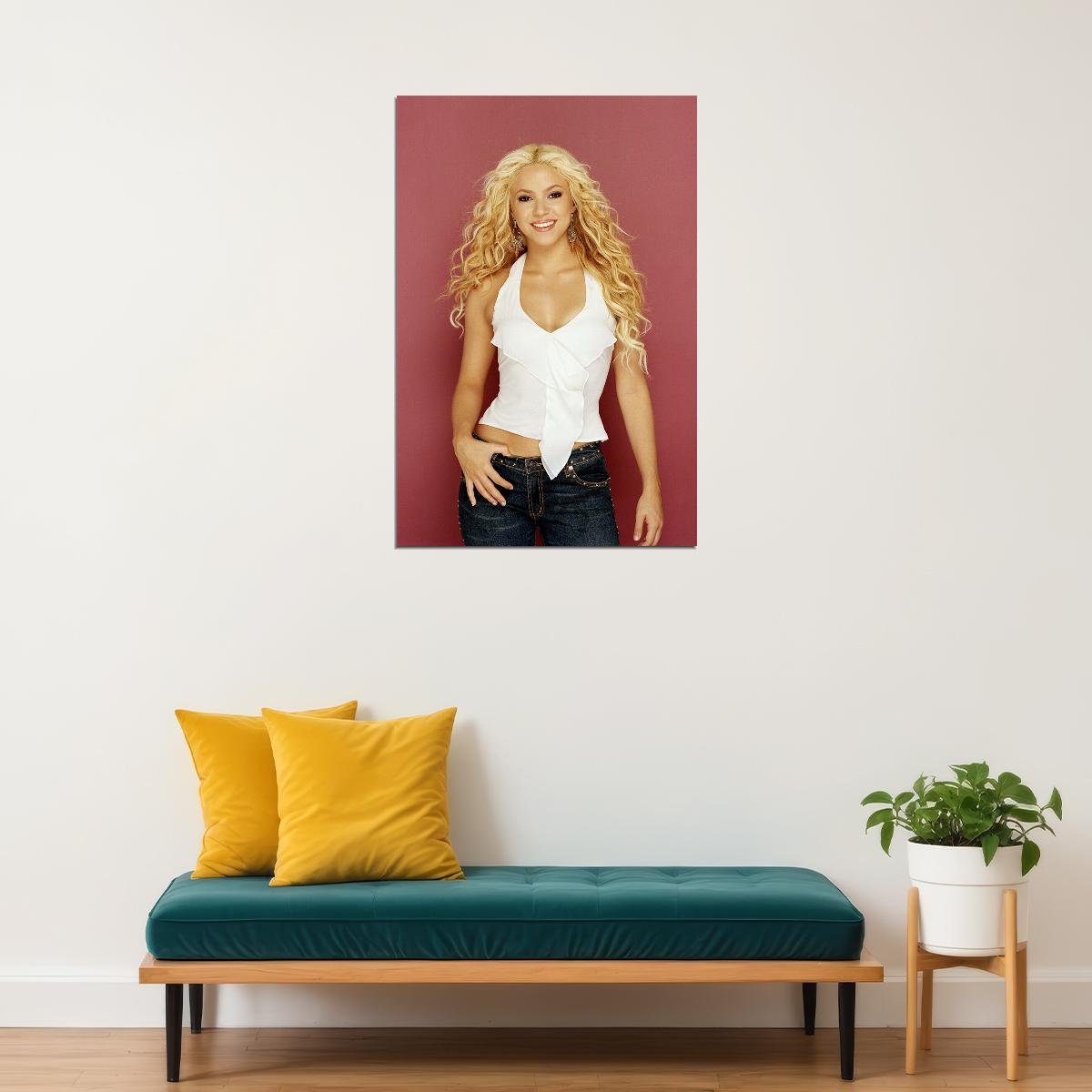 Shakira Celebrity Musician Record Producer Poster Wall Art Print Home Wall Decor - xonomax