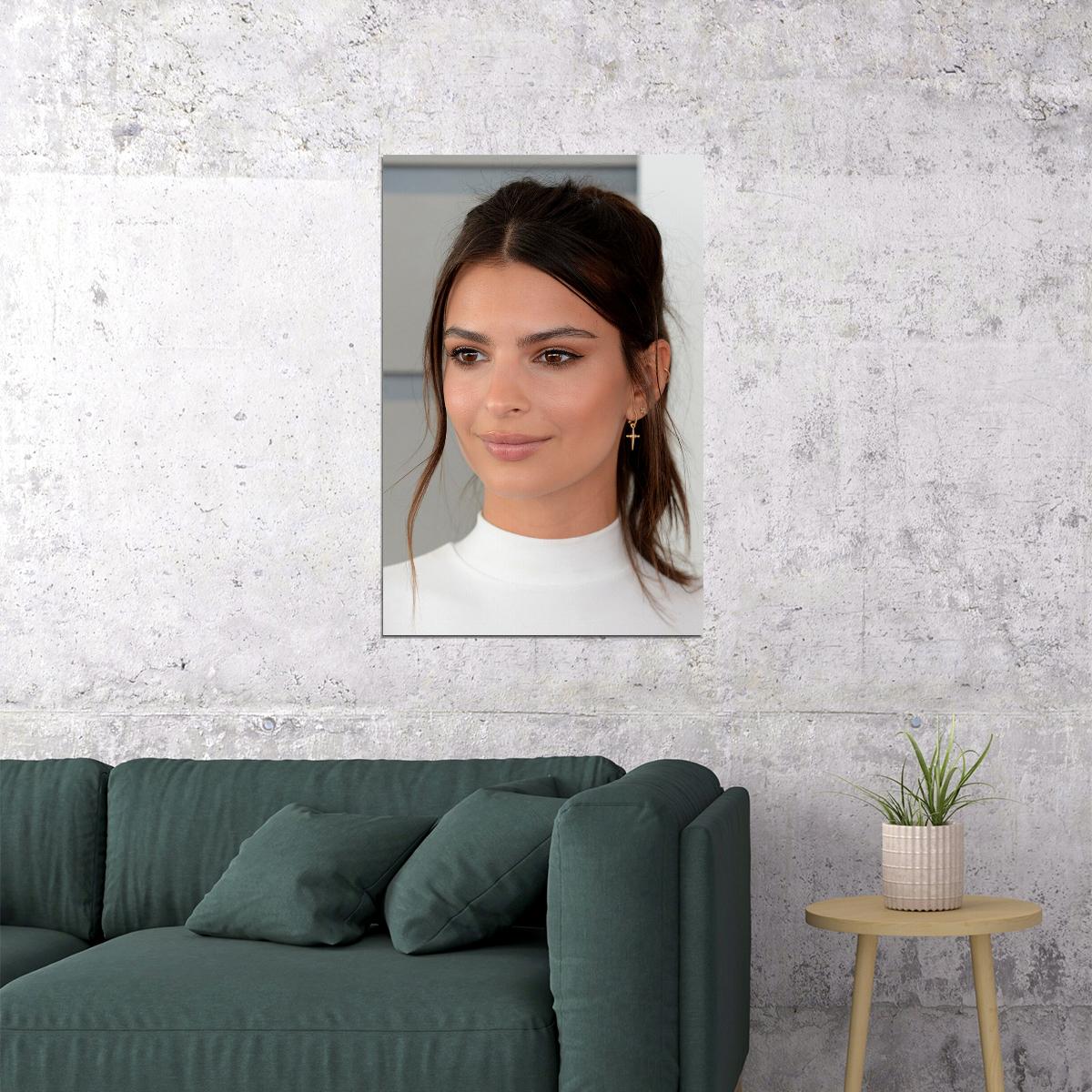 Emily Ratajkowski Cinema Actress Beauty Model Poster Wall Art Print Home Wall Decor - xonomax