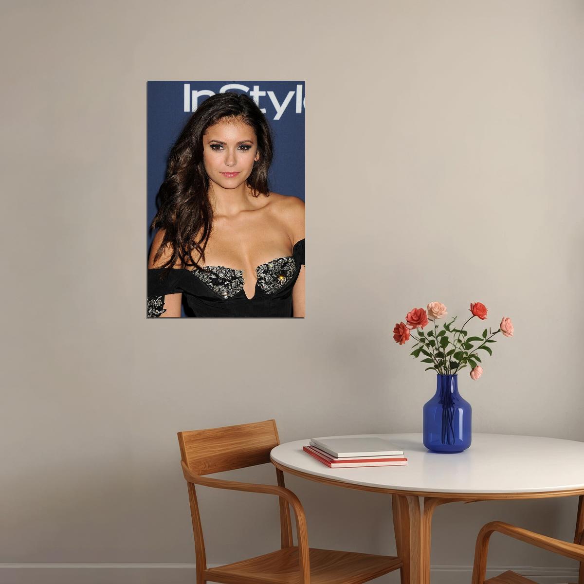 Nina Dobrev Movie Actor Beauty Model Artist Poster Wall Art Print Home Wall Decor - xonomax