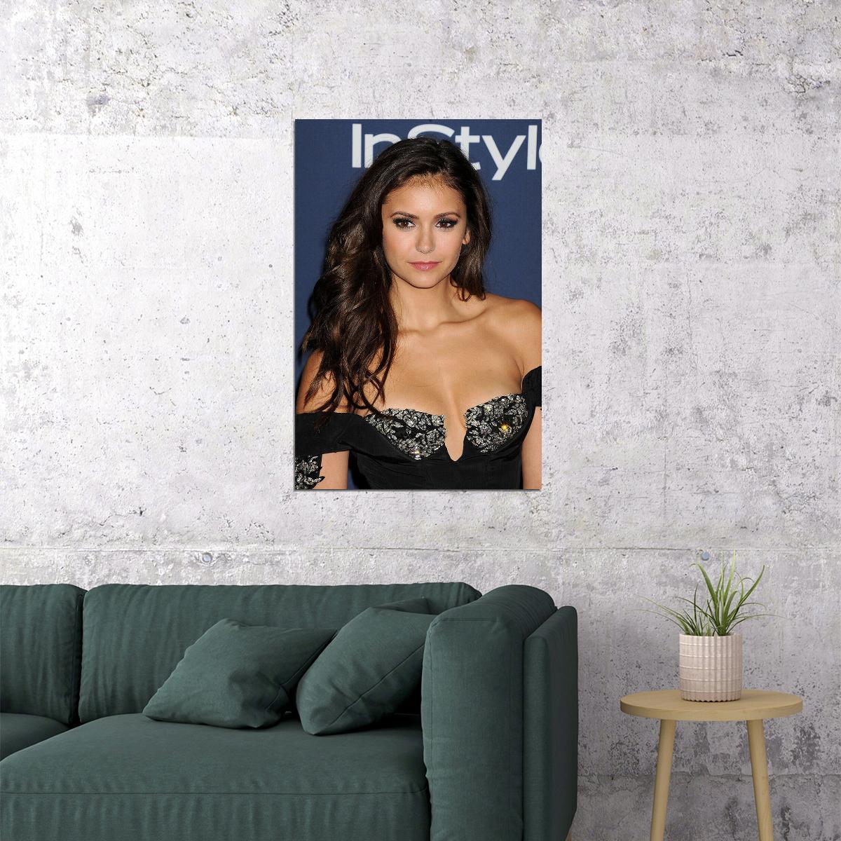 Nina Dobrev Movie Actor Beauty Model Artist Poster Wall Art Print Home Wall Decor - xonomax