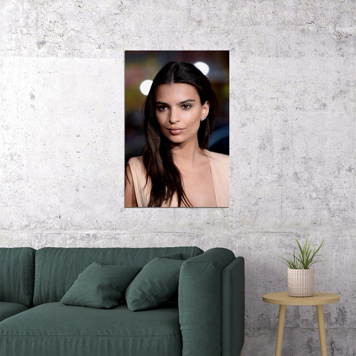 Emily Ratajkowski Movie Actor Beauty Model Poster Wall Art Print Home Wall Decor - xonomax