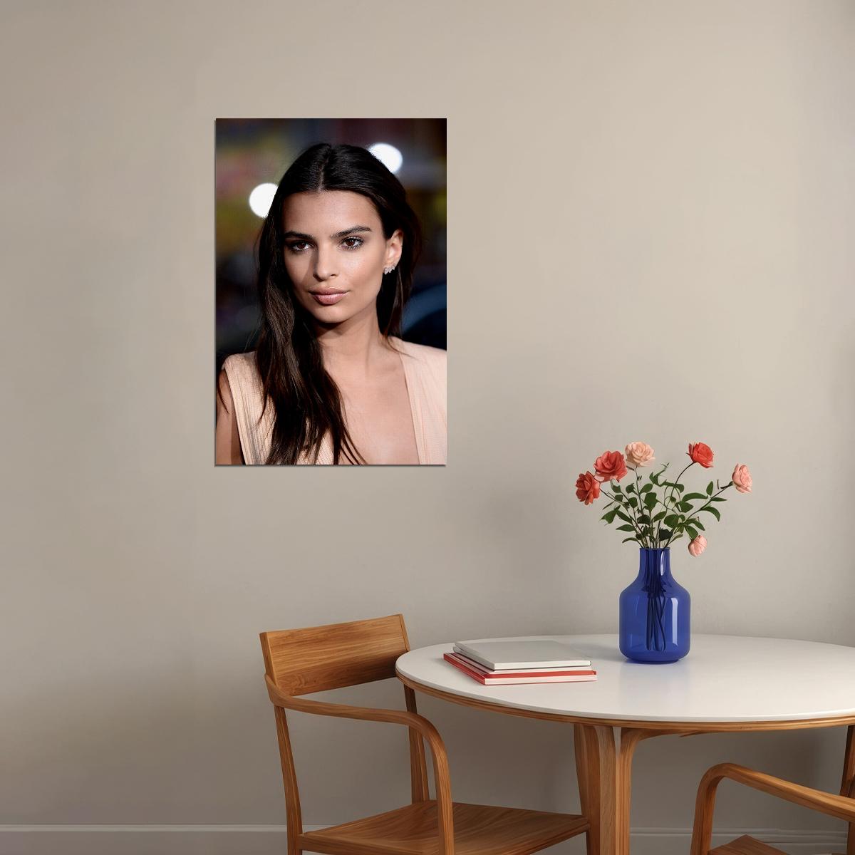Emily Ratajkowski Movie Actor Beauty Model Poster Wall Art Print Home Wall Decor - xonomax