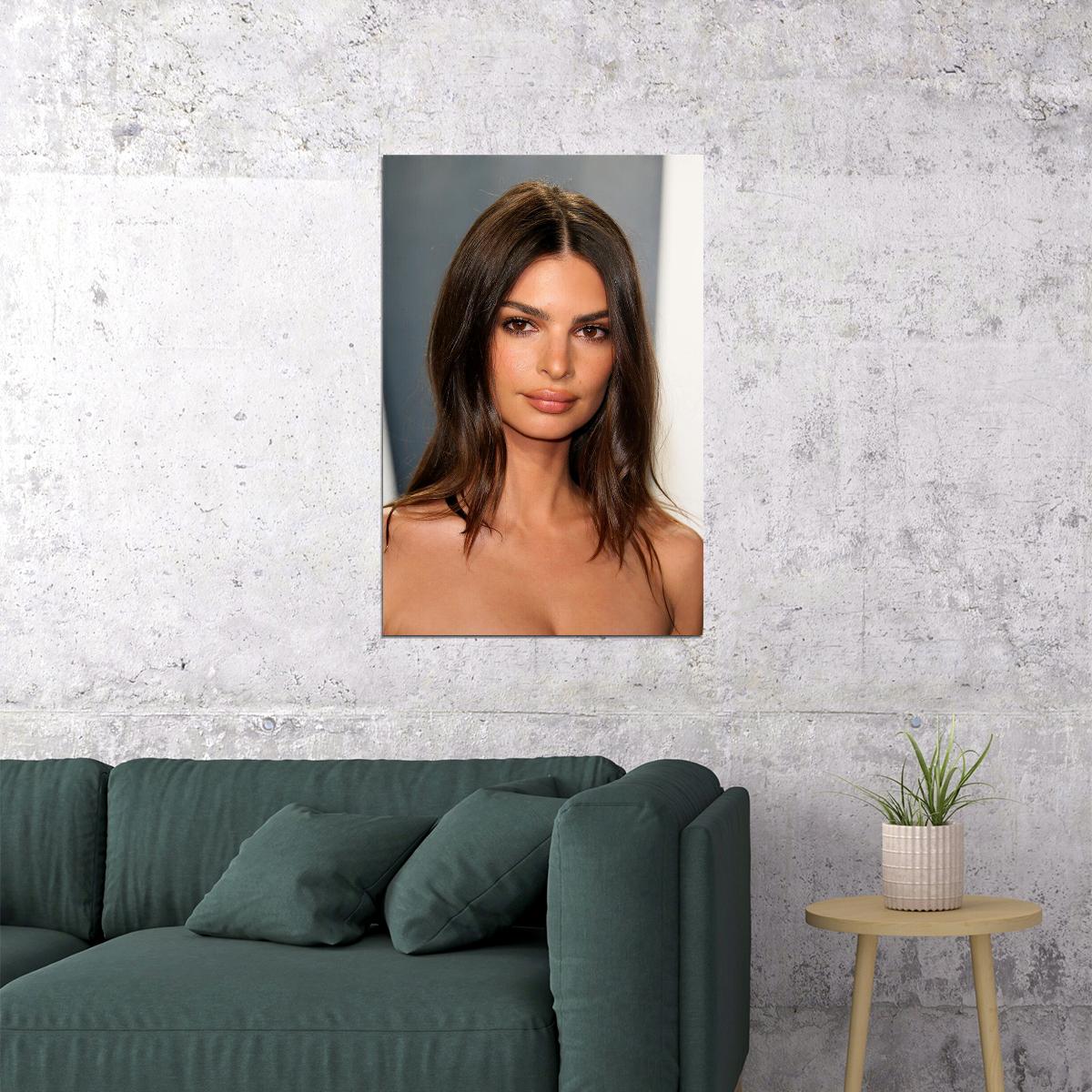 Emily Ratajkowski Movie Actress Beauty Model Poster Wall Art Print Home Wall Decor - xonomax