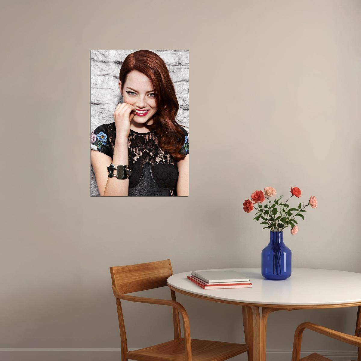 Emma Stone Celebrity Tv Series Actress Voice Actor Poster Wall Art Print Home Wall Decor - xonomax
