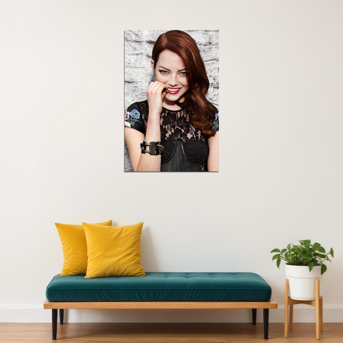 Emma Stone Celebrity Tv Series Actress Voice Actor Poster Wall Art Print Home Wall Decor - xonomax