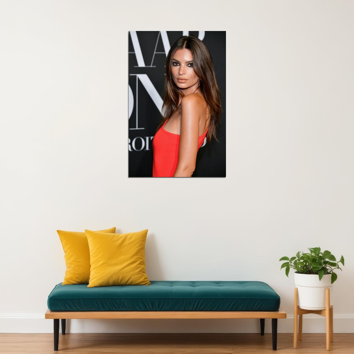 Emily Ratajkowski Celebrity Movie Actress Model Poster Wall Art Print Home Wall Decor - xonomax
